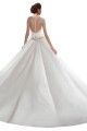 Outlet Elfenbein A-Linien Kapelle-schleppe Satin Brautkleider